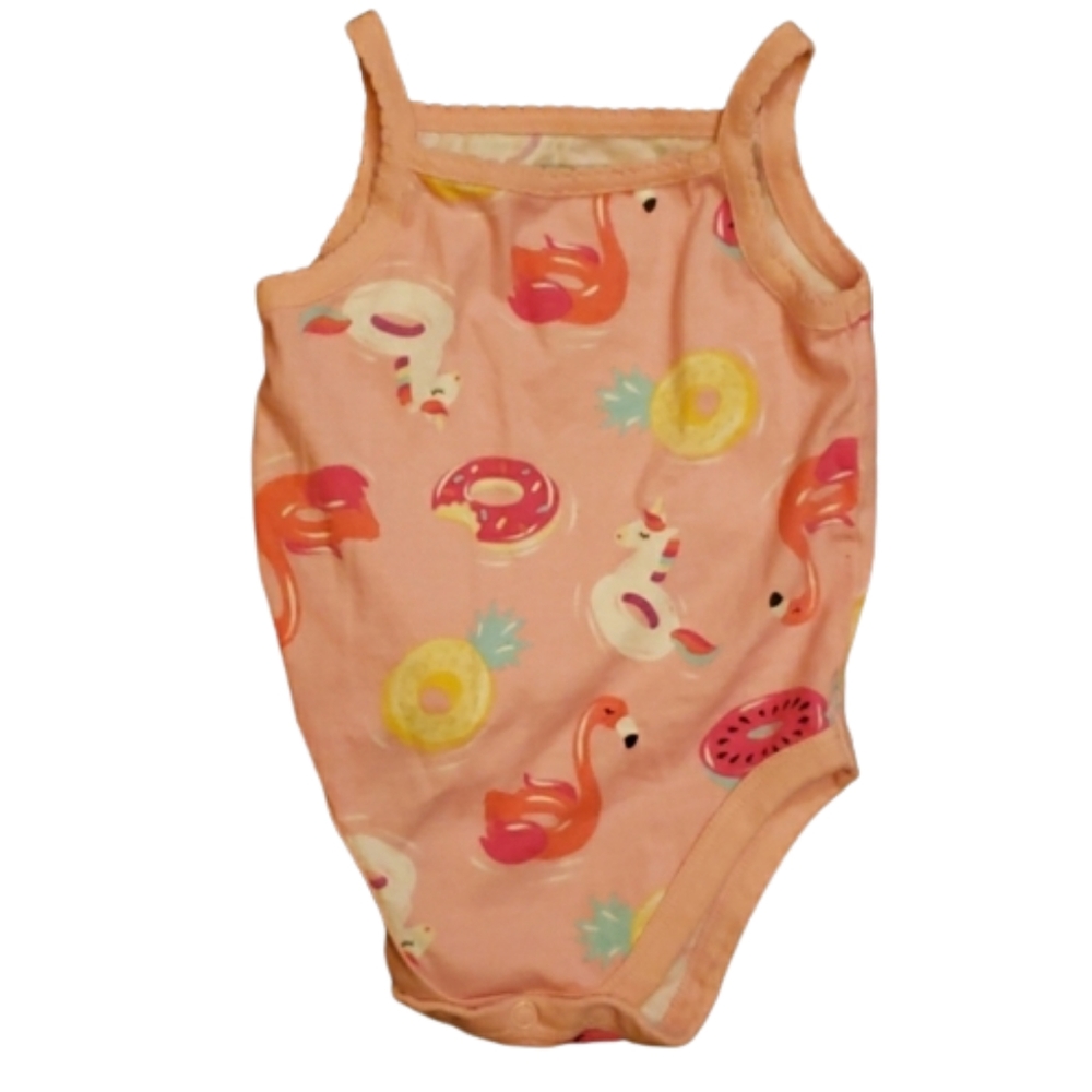 Garanimals Baby Girl Sleeveless Cami Bodysuit Size 0-3 Months